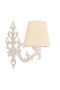 Opviq Claire Lámpara de Pared Crema y Blanco